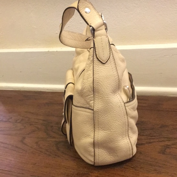 Ralph Lauren Ivory Leather Hobo Handbag EUC - Picture 7 of 7